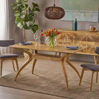 Christopher Knight Home Salli Table à manger rectangulaire - Chêne naturel : 6 places, 150 cm de longueur, Table de cuisine