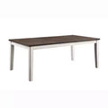 78" Redmond Butterfly Leaf Dining Table Weathered White/Dark Walnut - HOMES: Inside + Out