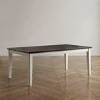 Table de salle à manger avec rallonge papillon Redmond 78 po blanc vieilli/noyer foncé - HOMES: Inside + Out