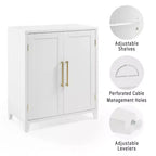 Armoire de cuisine Crosley Roarke de 91 cm, empilable, coloris blanc