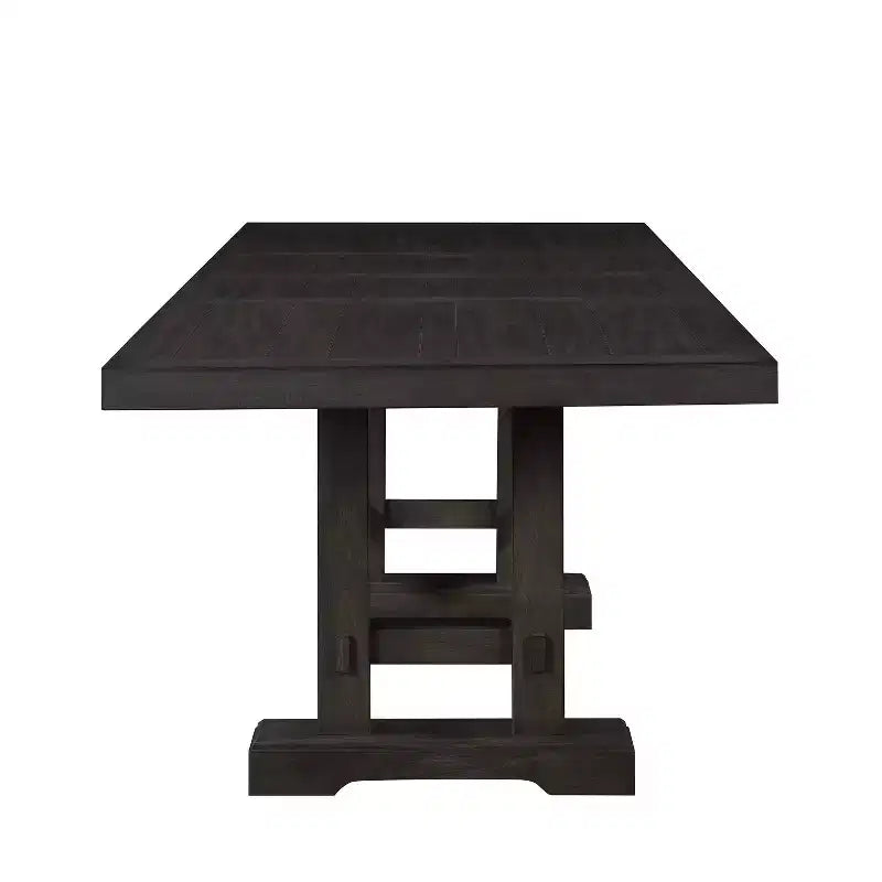 Table à hauteur de comptoir Napa cèdre foncé – Steve Silver Co. : Extensible, 10 places, style rustique