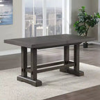 Table à hauteur de comptoir Napa cèdre foncé – Steve Silver Co. : Extensible, 10 places, style rustique