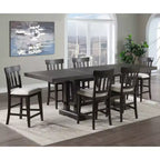 Table à hauteur de comptoir Napa cèdre foncé – Steve Silver Co. : Extensible, 10 places, style rustique