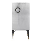 Casier à vin Yoela en cuir et aluminium de 31,5 po - Acme Furniture