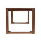 Table de salle à manger extensible Rasmus 89" Châtaigne - Boraam : Acacia massif, 8 places, Style ferme