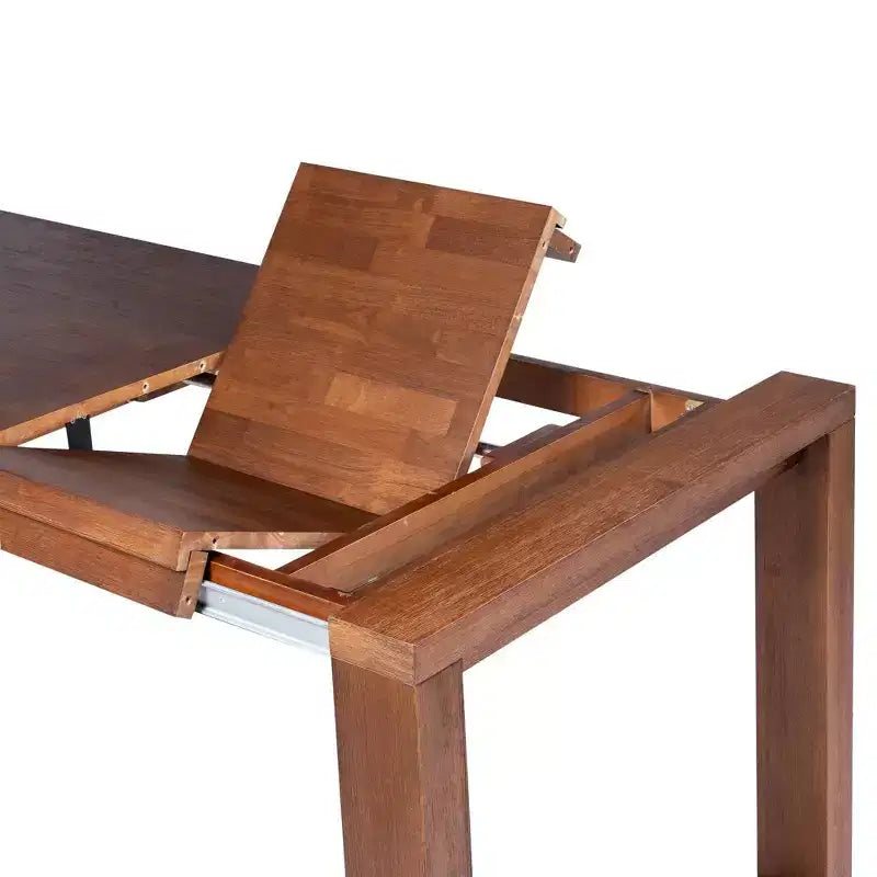Table de salle à manger extensible Rasmus 89" Châtaigne - Boraam : Acacia massif, 8 places, Style ferme