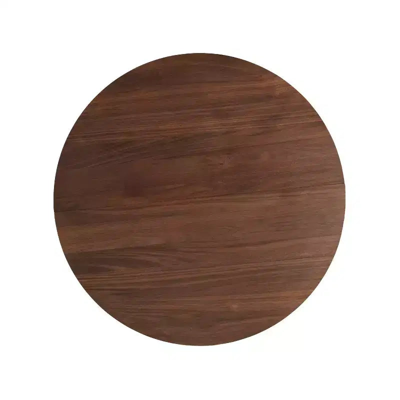 Christopher Knight Home Andrew Table à manger ronde rustique avec cadre entrecroisé, 122 cm, Noyer