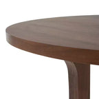 Christopher Knight Home Andrew Table à manger ronde rustique avec cadre entrecroisé, 122 cm, Noyer