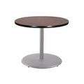 Hampden Furnishings 30" Bennet Collection Round Dining Table Gray/Mahogany