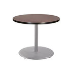 Hampden Furnishings 30" Bennet Collection Round Dining Table Gray/Mahogany