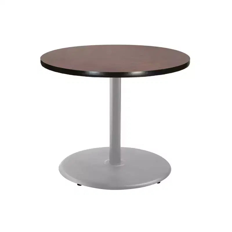 Hampden Furnishings 30" Bennet Collection Round Dining Table Gray/Mahogany