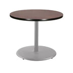 Table à manger ronde 30 po Hampden Furnishings, collection Bennet, gris/acajou