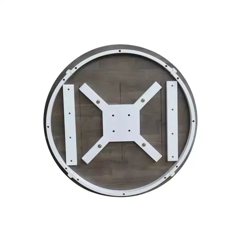 Table à piédestal ronde Ronin de 73,6 cm (29 po) hauteur salle à manger blanc/gris chiné – International Concepts : Bois massif, petit espace