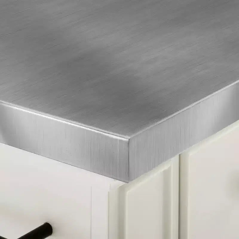 Îlot de cuisine en acier inoxydable Julia avec 2 tabourets, étagère à épices et porte-serviettes - Crosley