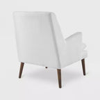 Chaise Longue Rembourrée Blanche Leisure - Modway : Milieu de Siècle Moderne, Accent de Chambre, Mousse Haute Densité