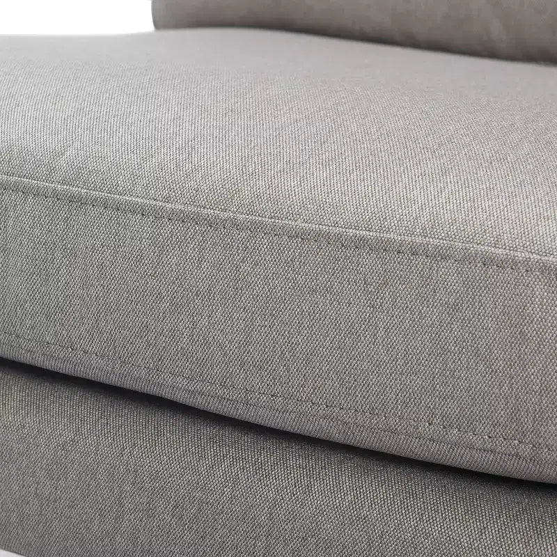 Fauteuil d'appoint Russell à structure en métal bronze gris - Finch : Polyester capitonné, Fauteuil club moderne avec capacité de 113 kg