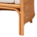Chaise d'appoint en rotin clair couleur miel bali & pari Bandung