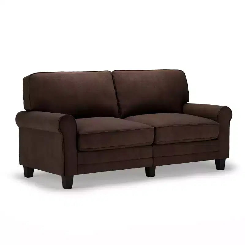 Canapé 73" RTA Copenhagen Collection seigle marron - Serta