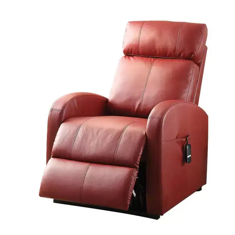 Canapé inclinable électrique Ricardo en cuir synthétique rouge Acme Furniture