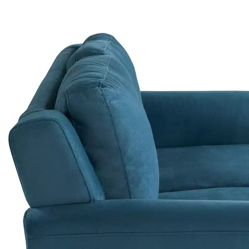 Causeuse Harper en velours bleu Lifestyle Solutions