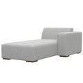 WyndenHall Biggs Right Chaise Module Pale Gray