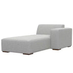 WyndenHall Biggs Right Chaise Module Pale Gray