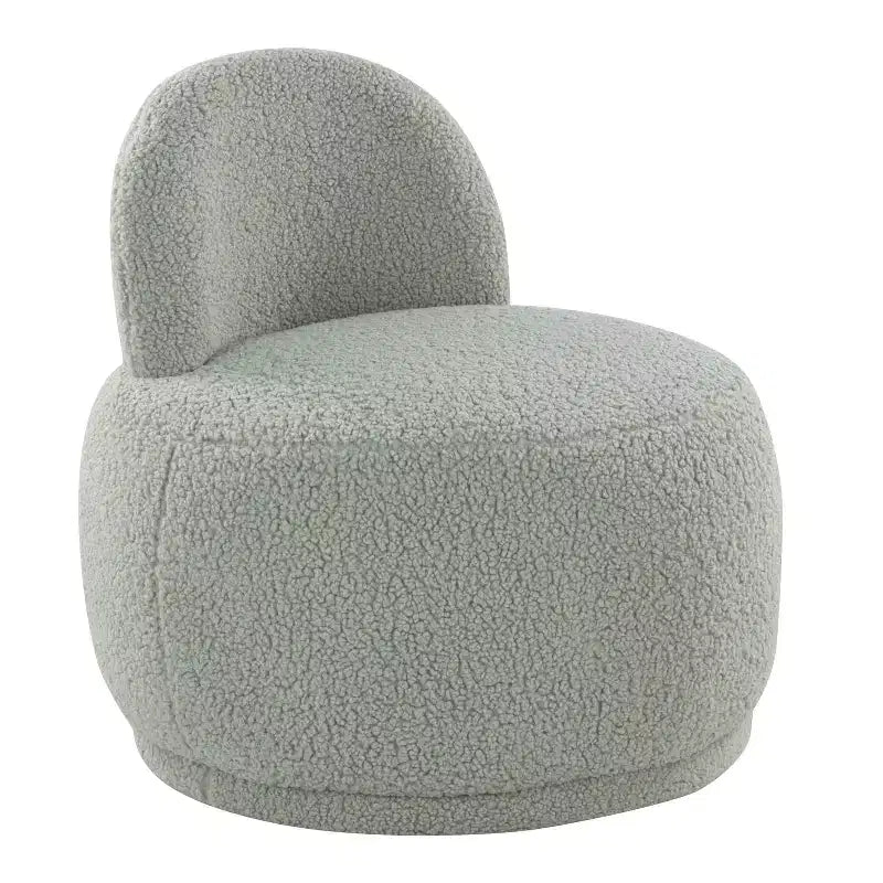 LumiSource Kimi Faux Shearling Accent Chair Green