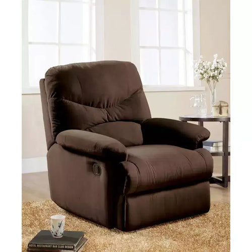 Acme Furniture Arcadia Microfiber Reclining Sofa Chocolate