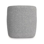 Fauteuil pivotant HomePop en tissu bouclé blanc/gris