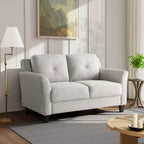Canapé deux places Harper en tissu beige de Lifestyle Solutions