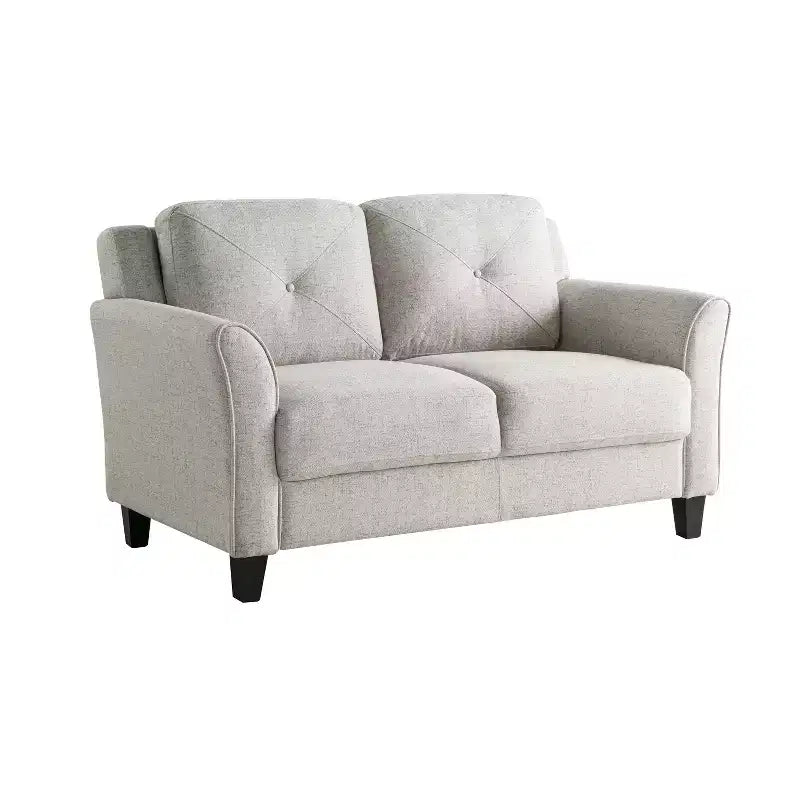 Canapé deux places Harper en tissu beige de Lifestyle Solutions