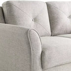Canapé deux places Harper en tissu beige de Lifestyle Solutions
