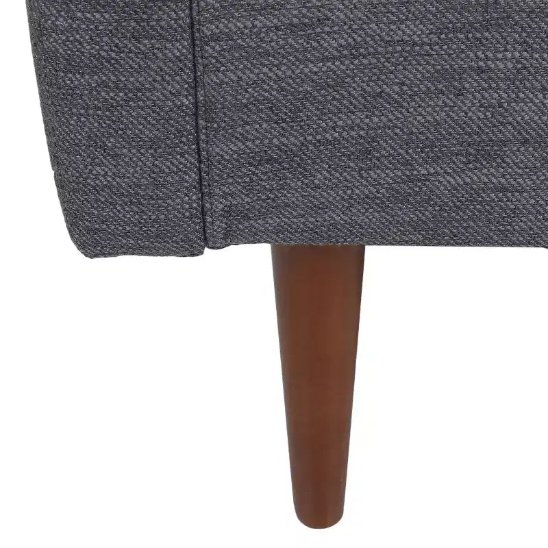 Christopher Knight Home Symonds Fauteuil Club capitonné avec coussins d'appoint, anthracite/noyer