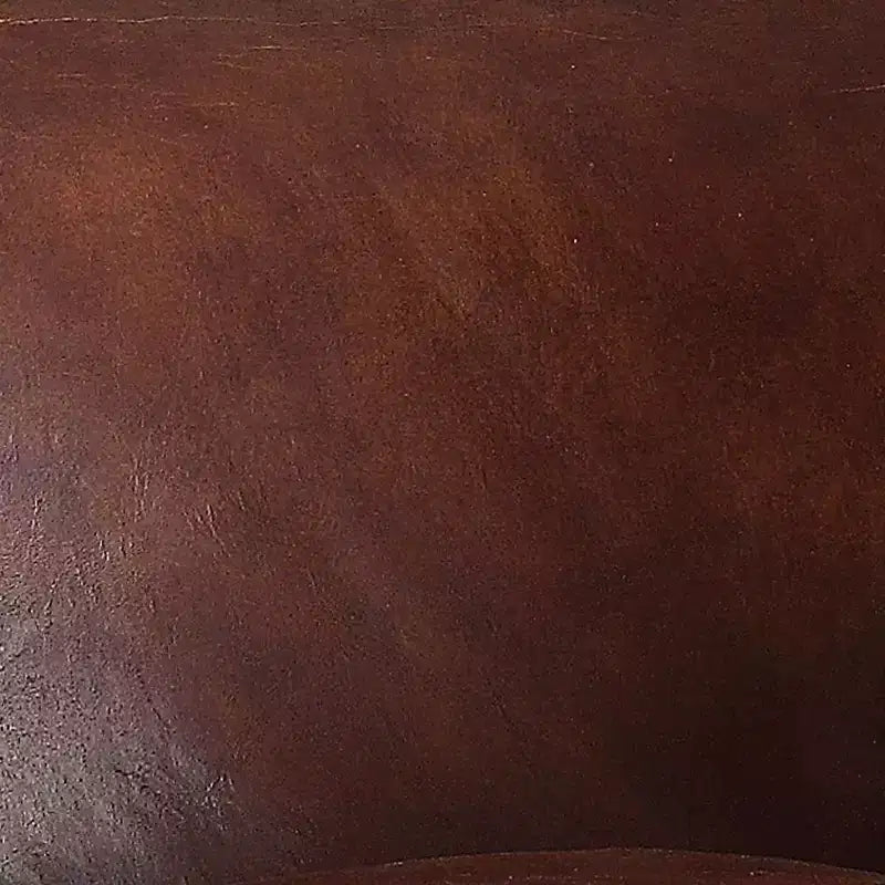 Acme Furniture Leeds Fauteuil d'appoint Vintage en cuir pleine fleur marron foncé