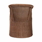 Chaise avec accoudoirs en rotin tressé Peanut Brown bali & pari Memphis