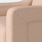 Fauteuil pivotant accentué déhoussable à accoudoirs inclinés, tissu haute performance Blush - Threshold™ conçu avec Studio McGee ; assemblage requis
