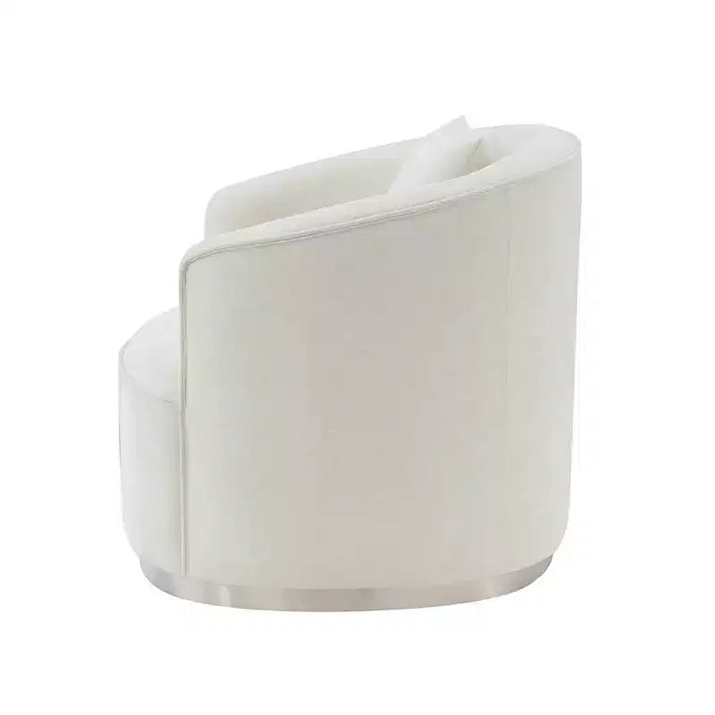 Canapé Odette 211 cm en velours beige Acme Furniture : Rembourrage luxueux, cadre en bois, comprend 4 coussins décoratifs