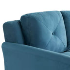 Lifestyle Solutions Canapé Harper Velours Bleu