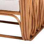 Fauteuil en rotin bali & pari Tiramisu Miel clair/blanc