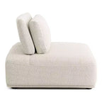 HOMES: Inside + Out Fauteuil sans accoudoirs modulaire moderne Povoa Bouclé avec dossier extensible Beige
