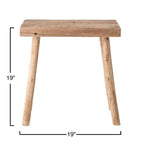 Table d'appoint en bois recyclé naturel Storied Home