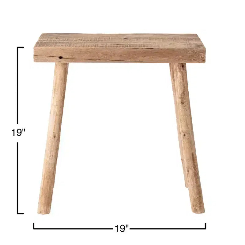 Table d'appoint en bois recyclé naturel Storied Home
