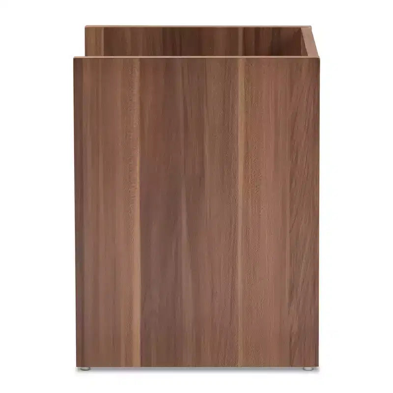 Table de chevet Vanda moderne et contemporaine bicolore à 1 tiroir : Table de chevet, étagère ouverte - Baxton Studio