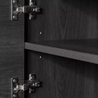 Commode 5 tiroirs South Shore Versa Érable gris : fini laminé, cadre en panneaux de particules, quincaillerie antibasculement