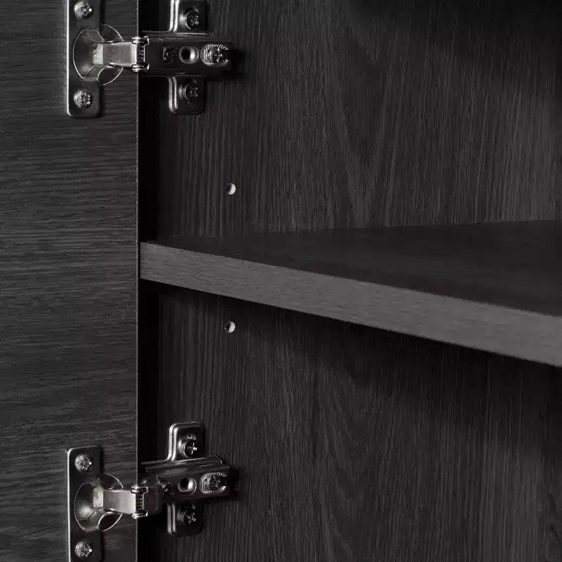 Commode 5 tiroirs South Shore Versa Érable gris : fini laminé, cadre en panneaux de particules, quincaillerie antibasculement