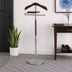 Oxford Ii Valet - Finition Chrome et Noyer - Proman Products