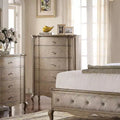 38" Chelmsford Chest Antique Taupe - Acme Furniture: 5-Drawer, No Assembly Required, Space Saving