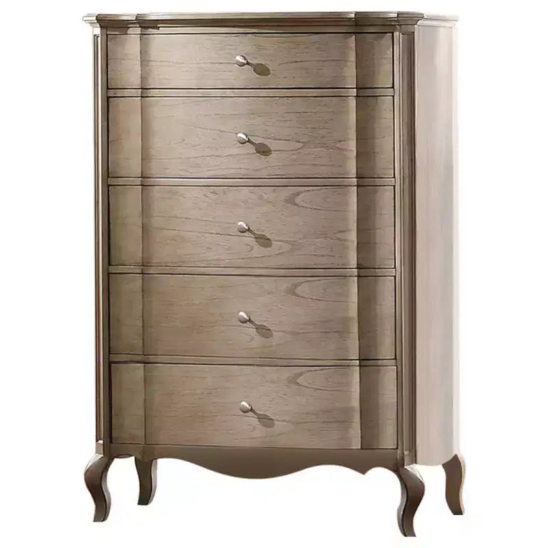 Commode Chelmsford 96,5 cm Taupe antique - Acme Furniture : 5 tiroirs, aucun assemblage requis, gain de place