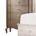 Commode Chelmsford 96,5 cm Taupe antique - Acme Furniture : 5 tiroirs, aucun assemblage requis, gain de place