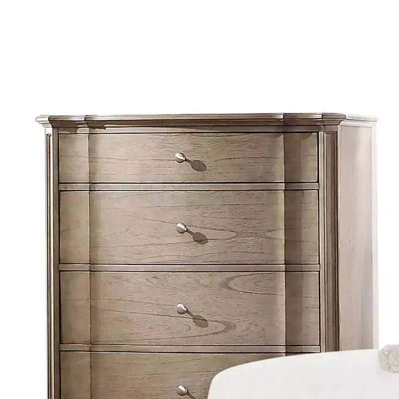 Commode Chelmsford 96,5 cm Taupe antique - Acme Furniture : 5 tiroirs, aucun assemblage requis, gain de place